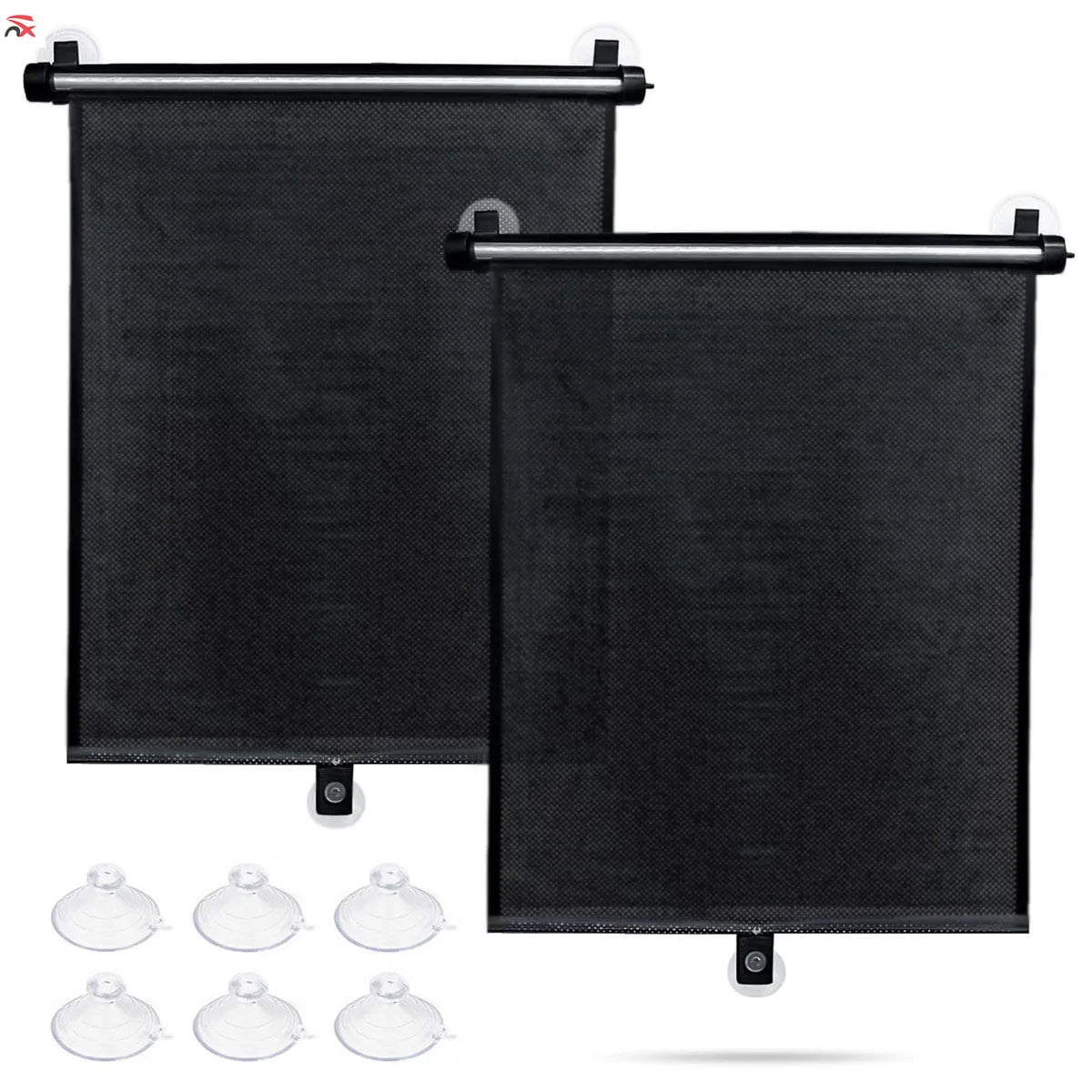 Retractable Car Window Sun Shades – 2-Piece Set
