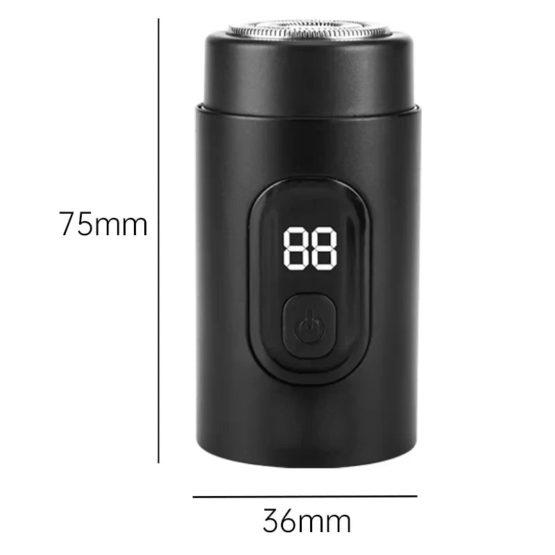 Digital Display Pocket Shaver – USB-C Rechargeable