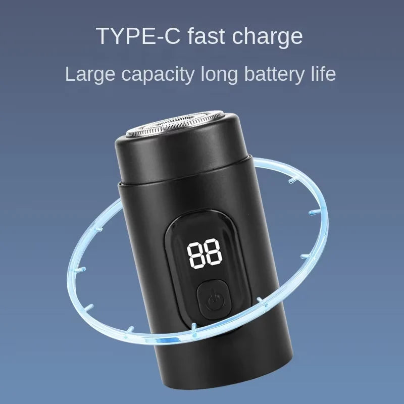 Digital Display Pocket Shaver – USB-C Rechargeable