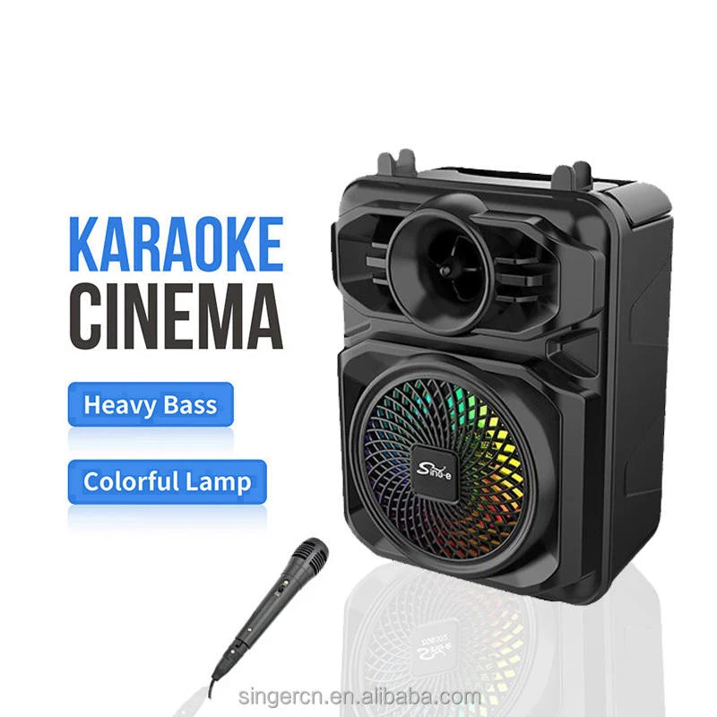 Sing-e ZQS1361 Portable Karaoke Speaker with Mic