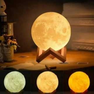 USB Moon Lamp – 7-Color Changing LED Night Light
